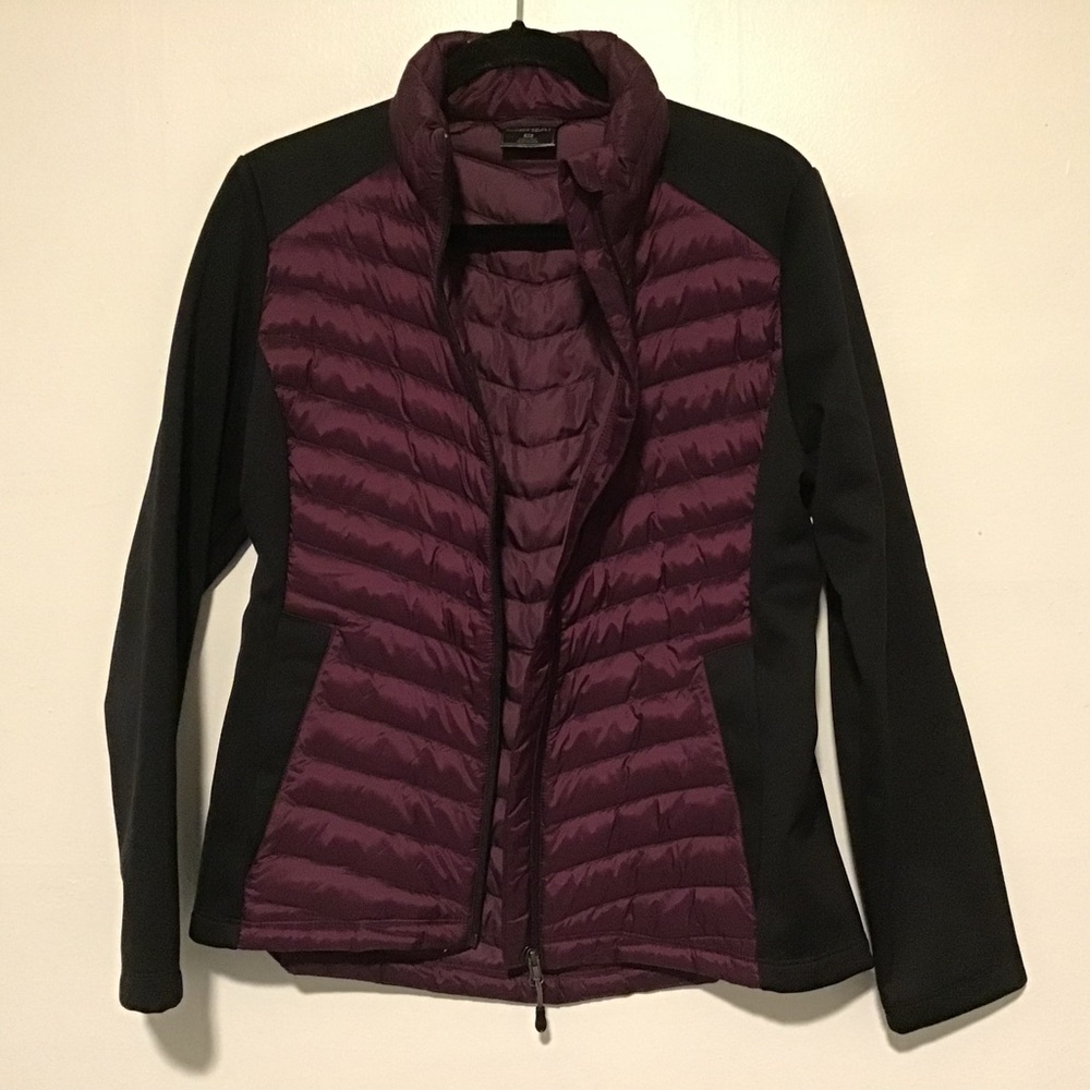 32 Degrees Heat Black and Plum Jacket - Picture 2 of 6